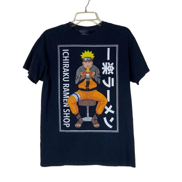 Naruto Shippuden Other - EUC Naruto Ichiraku Ramen Shop Men's Black Short Sleeve T-Shirt Size Medium